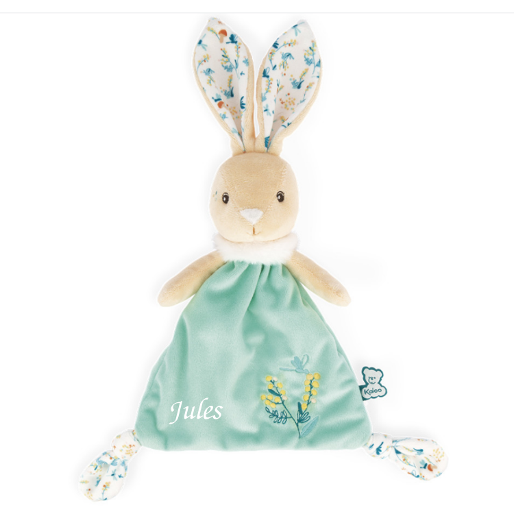  - fripons - comforter justin the rabbit green 20 cm 
